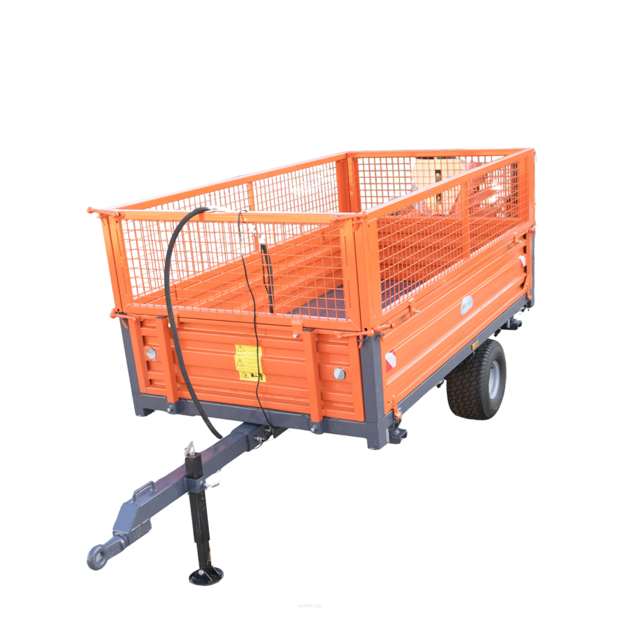 Przyczepa 1500 BIG GG + kiper 3-stronny 135x240x40 + 48cm